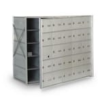View Front Loading 24-Door Horizontal Mailbox